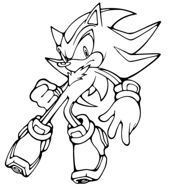 Handsome Knuckles coloring page