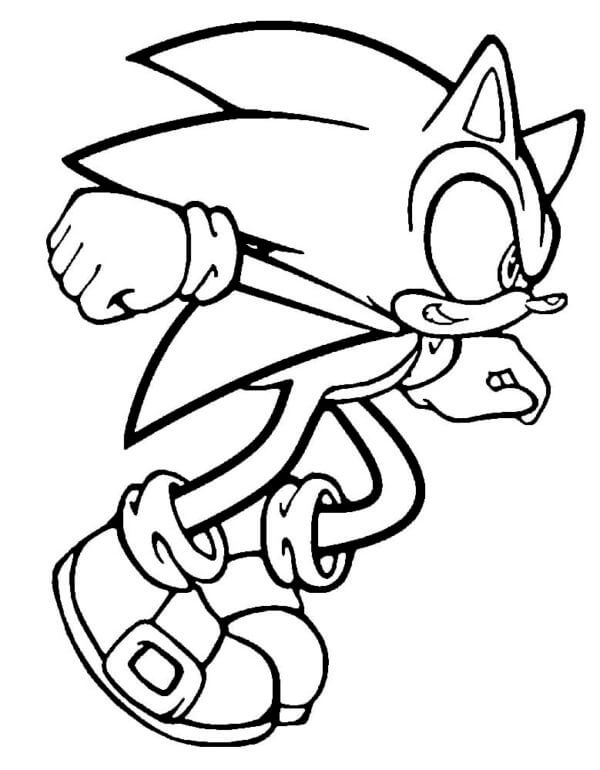 Knuckles Free Design coloring page