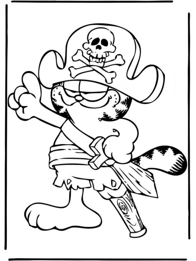 Lazy Pirate Garfield