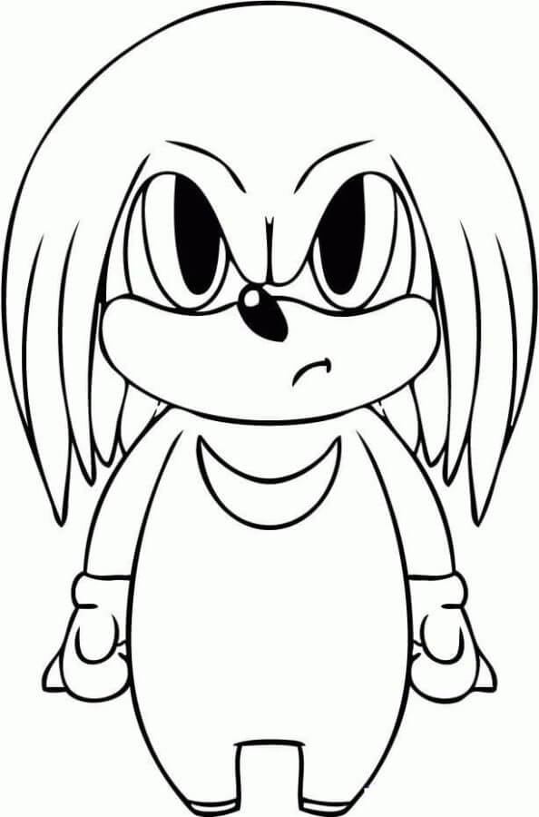 Mini Knuckles coloring page