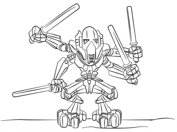 Miniforce With Swords coloring page