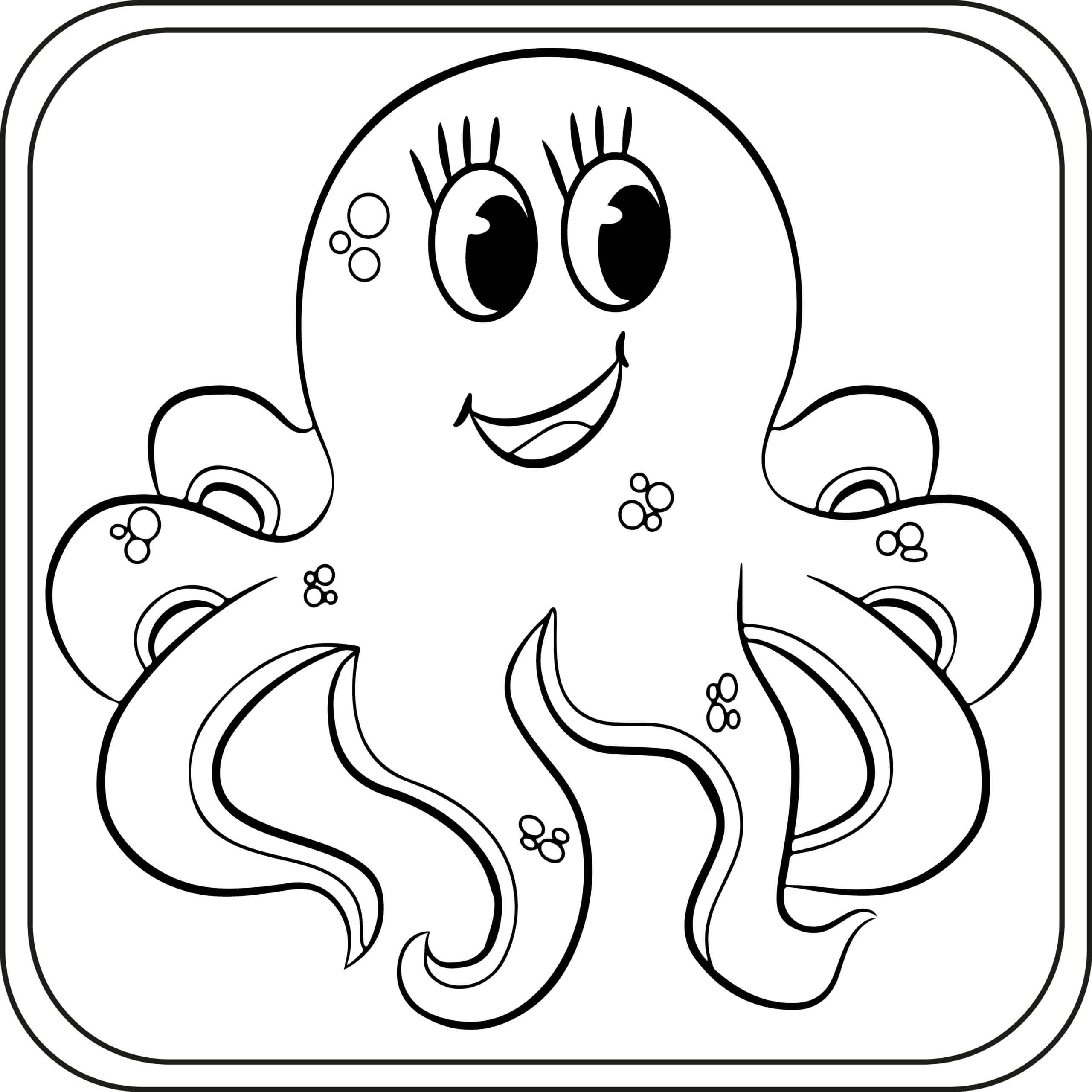 Nice Octopus Coloring Page Download Print Or Color Online For Free