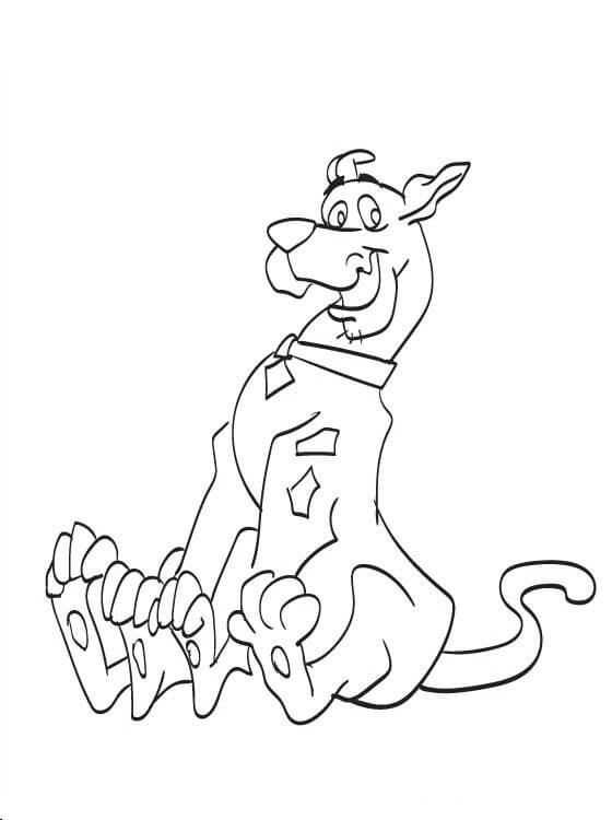 Normal Scooby-Doo coloring page