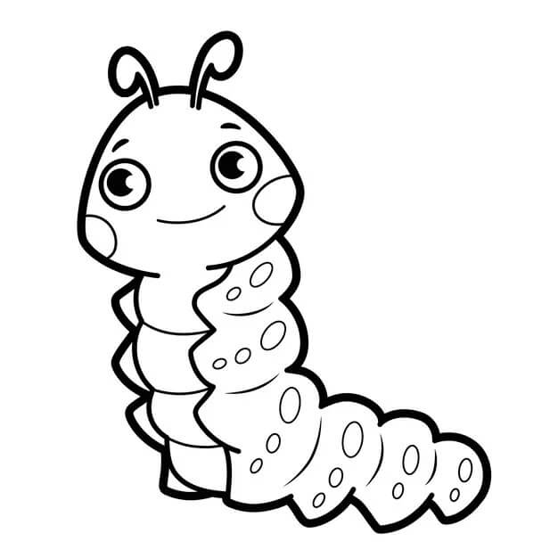 Normal Worm coloring page