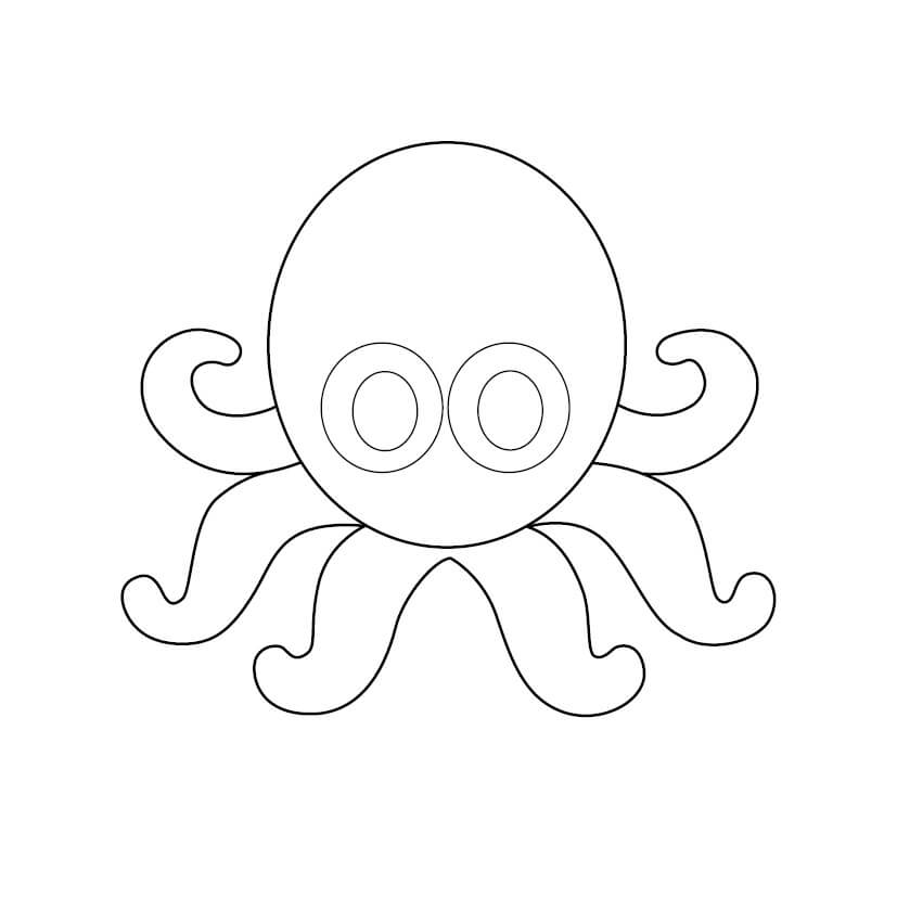 Octopus Free Graphics coloring page