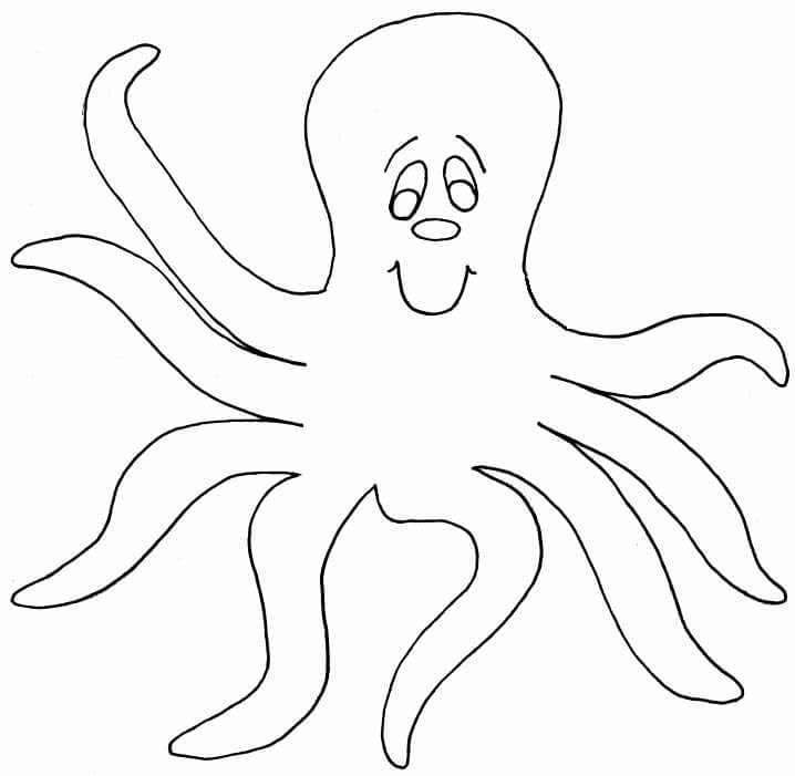 Octopus Free Idea coloring page