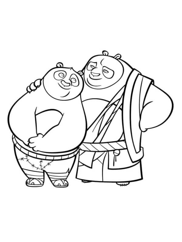 Po And Father coloring page