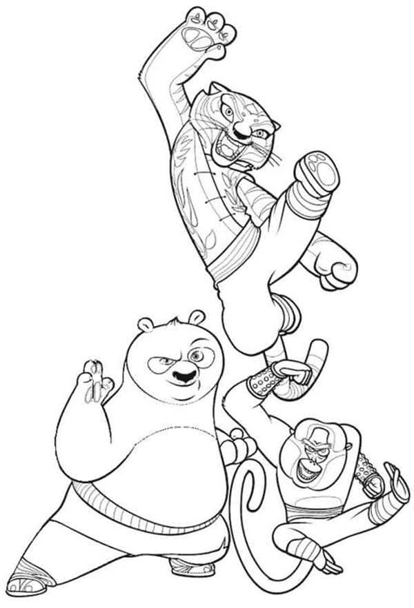 Po And Friends coloring page