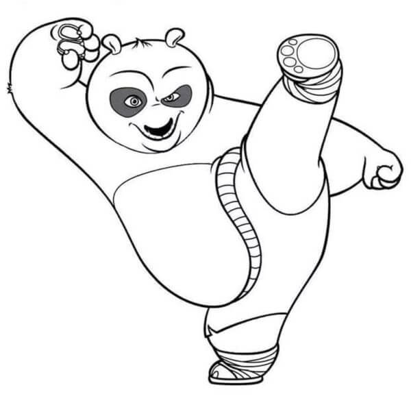 Po Kick coloring page