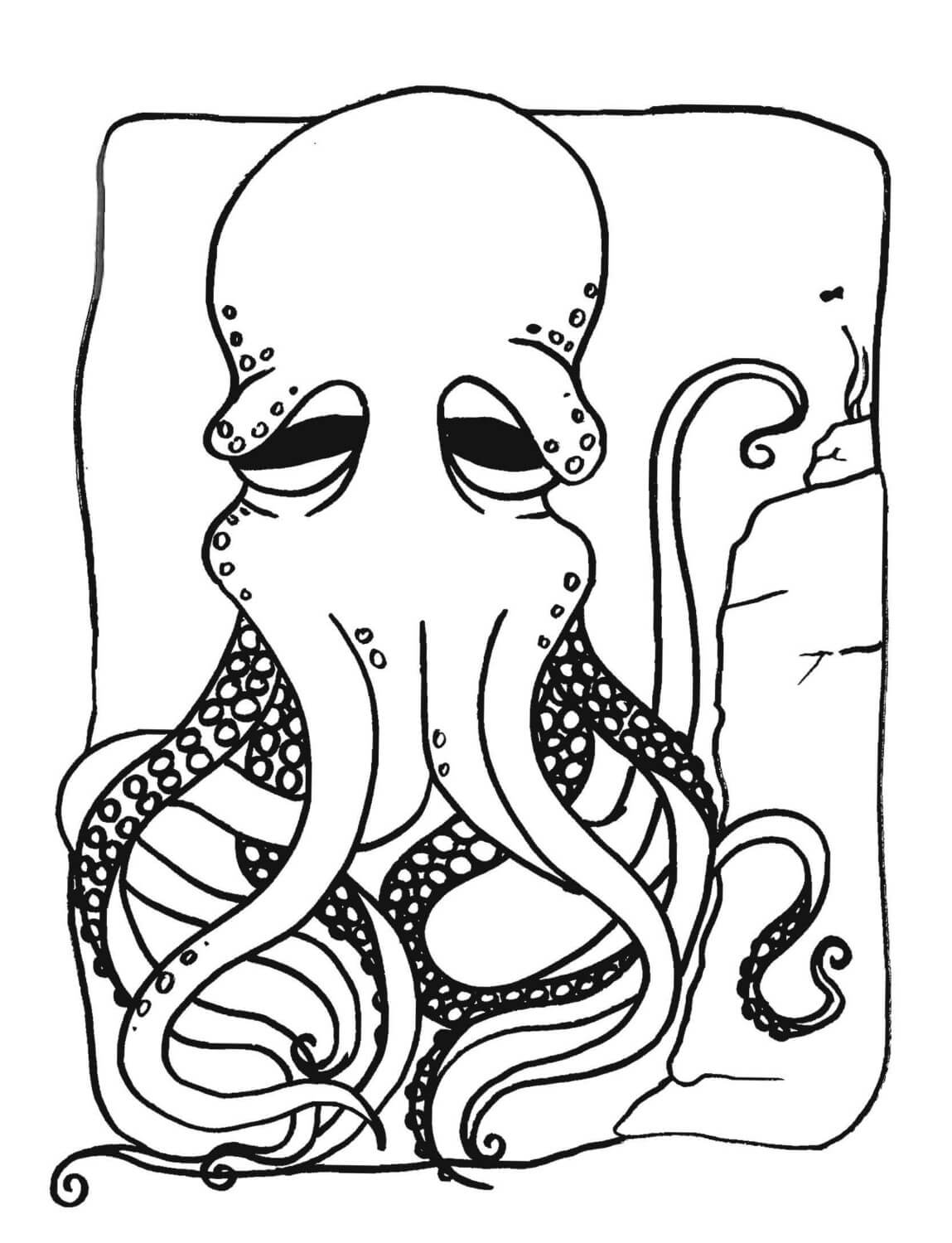 Printable Octopus coloring page - Download, Print or Color Online for Free