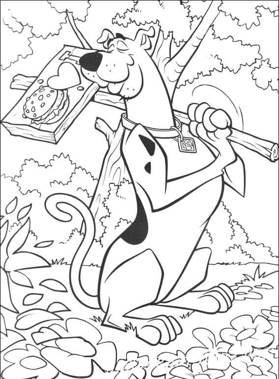 Scooby-Doo Holding Table coloring page - Download, Print or Color ...