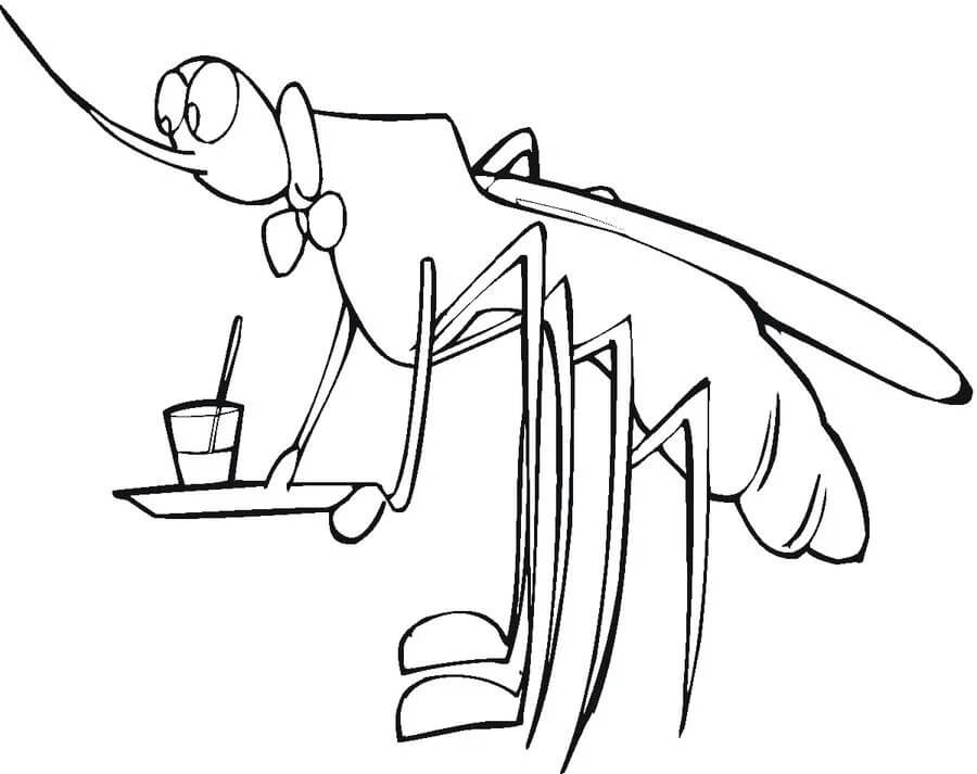 Serve Mosquitoes coloring page