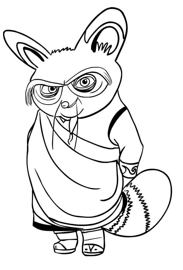 Shifu Is The Mentor Of Great Warriors coloring page