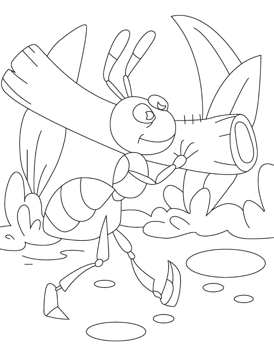 Strong Ant coloring page