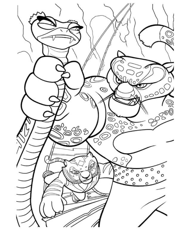 Tai Lung Is Furious coloring page - Download, Print or Color Online for ...