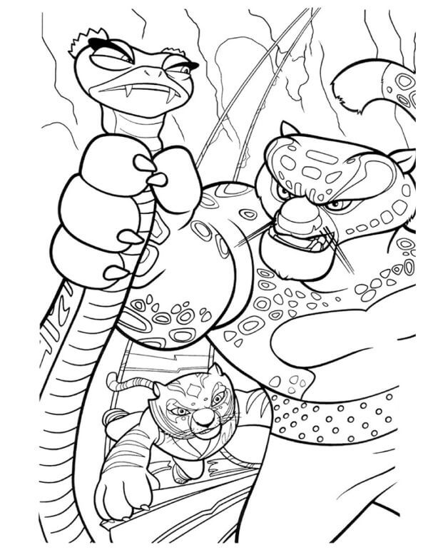 Tai Lung Is Furious coloring page