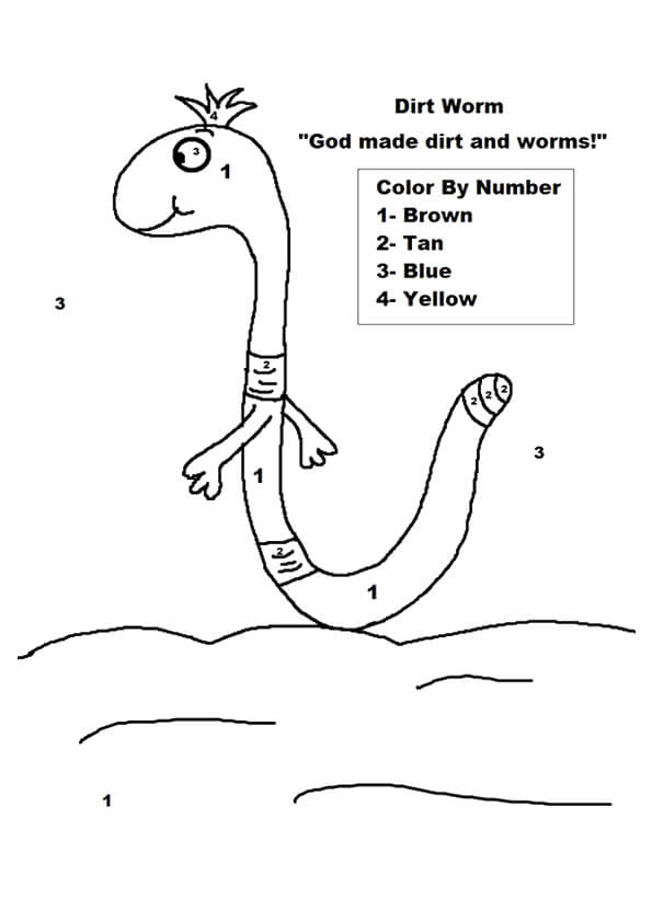 Worm Color By Number