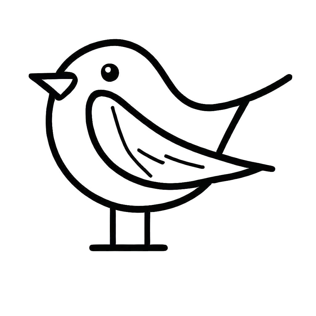 A Bird coloring page