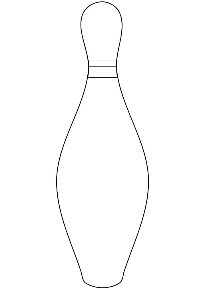 A Bowling Pin coloring page - Download, Print or Color Online for Free
