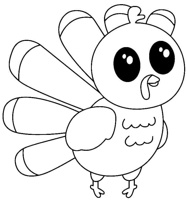 cute thanksgiving turkey coloring pages