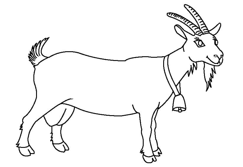 A Lovely Goat coloring page