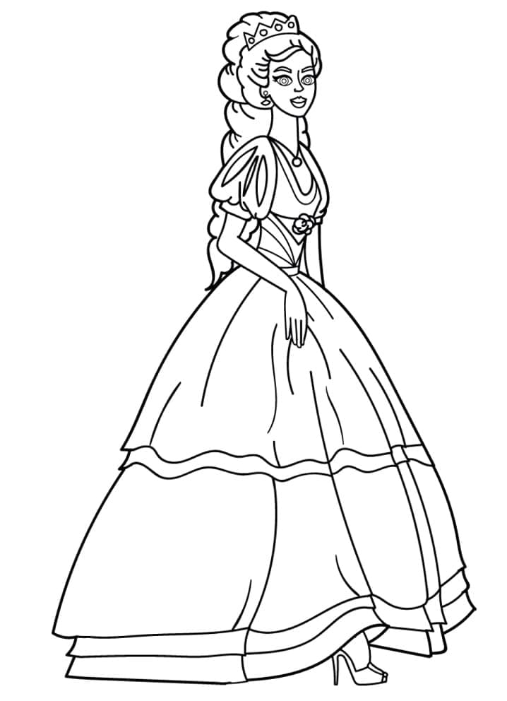 A Lovely Queen coloring page