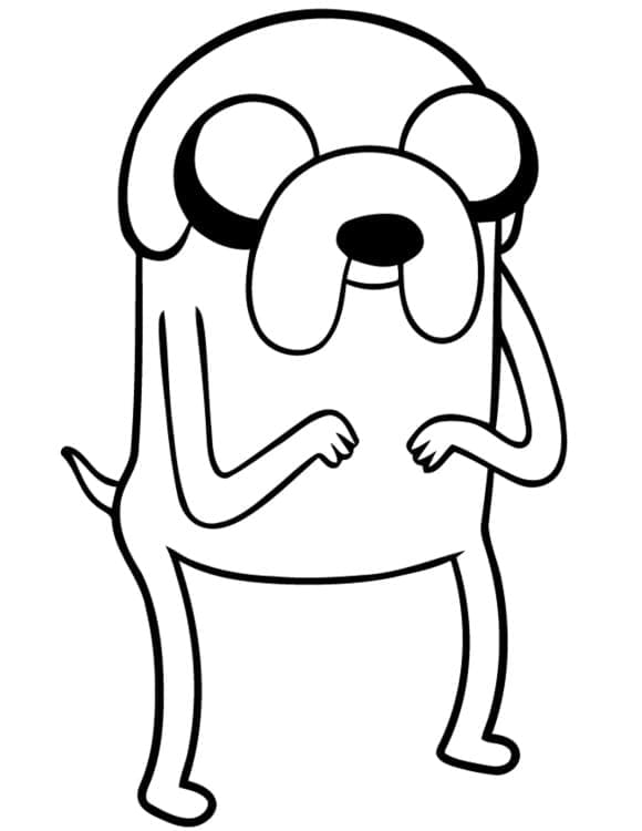 Adventure Time Jake coloring page