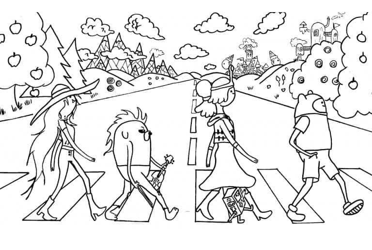 Adventure Time – Sheet 2 coloring page