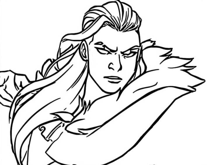 Agent Sova coloring page