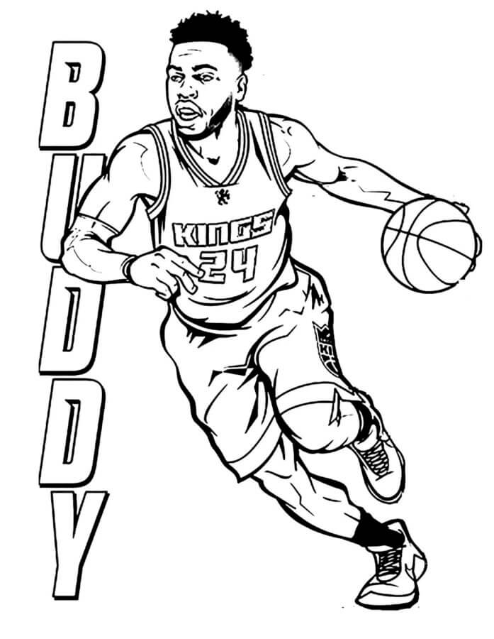 Agile NBA Player coloring page - Download, Print or Color Online for Free