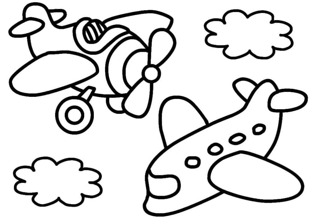 Airplanes for Toddler coloring page