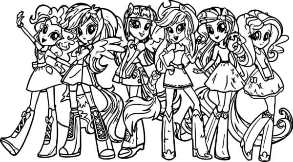 All Girls Are Here coloring page