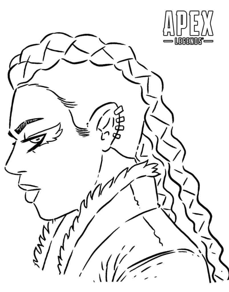 Apex Legends Loba coloring page