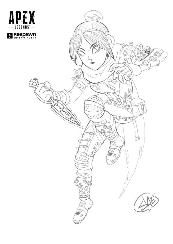 Apex Legends Printable For Kids coloring page