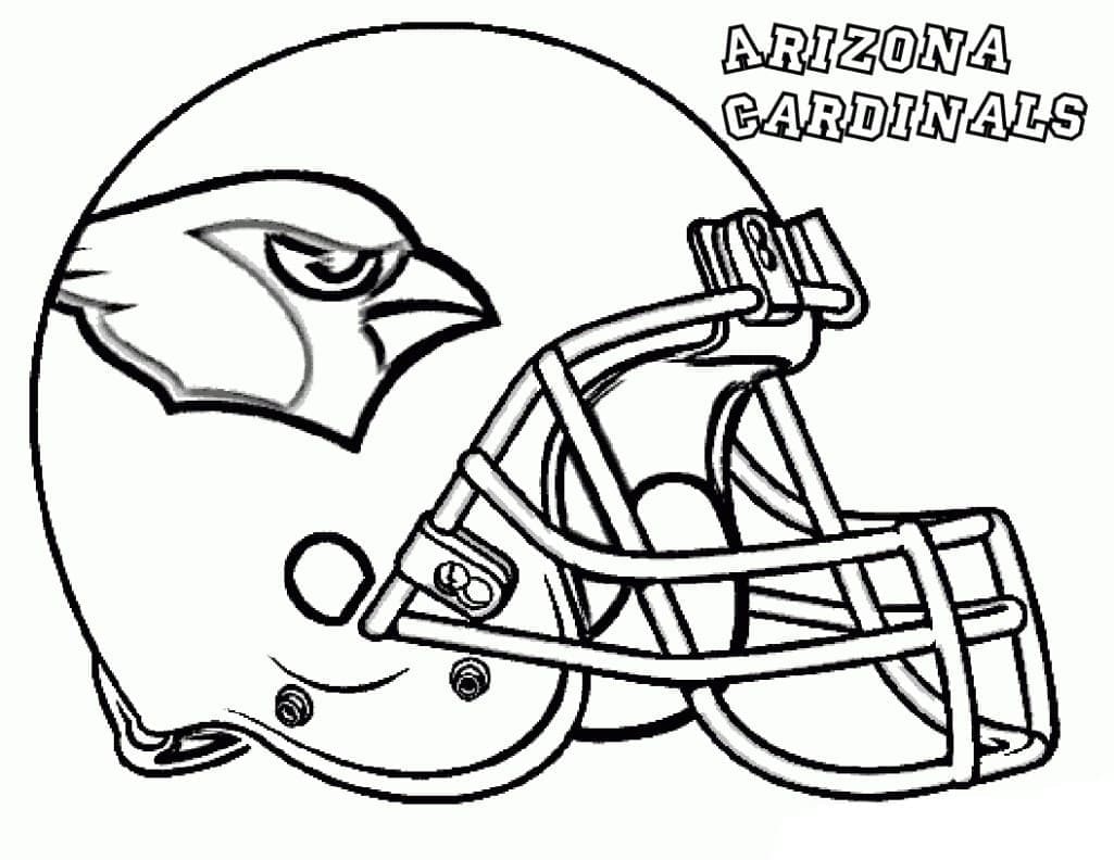 Arizona Cardinals Football Helmet coloring page - Download, Print or Color  Online for Free