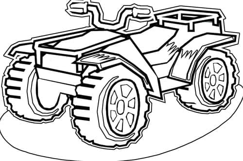 ATV Quad coloring page