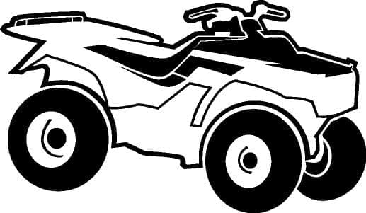 ATV Quad For Kids coloring page