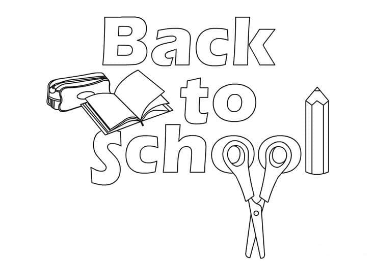 Back to School – Sheet 1 coloring page