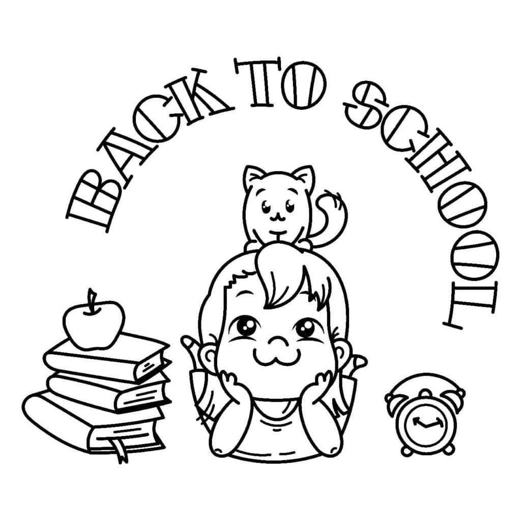 Back to School – Sheet 5 coloring page