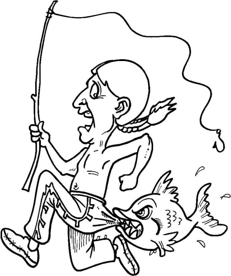 Bad Fishing coloring page