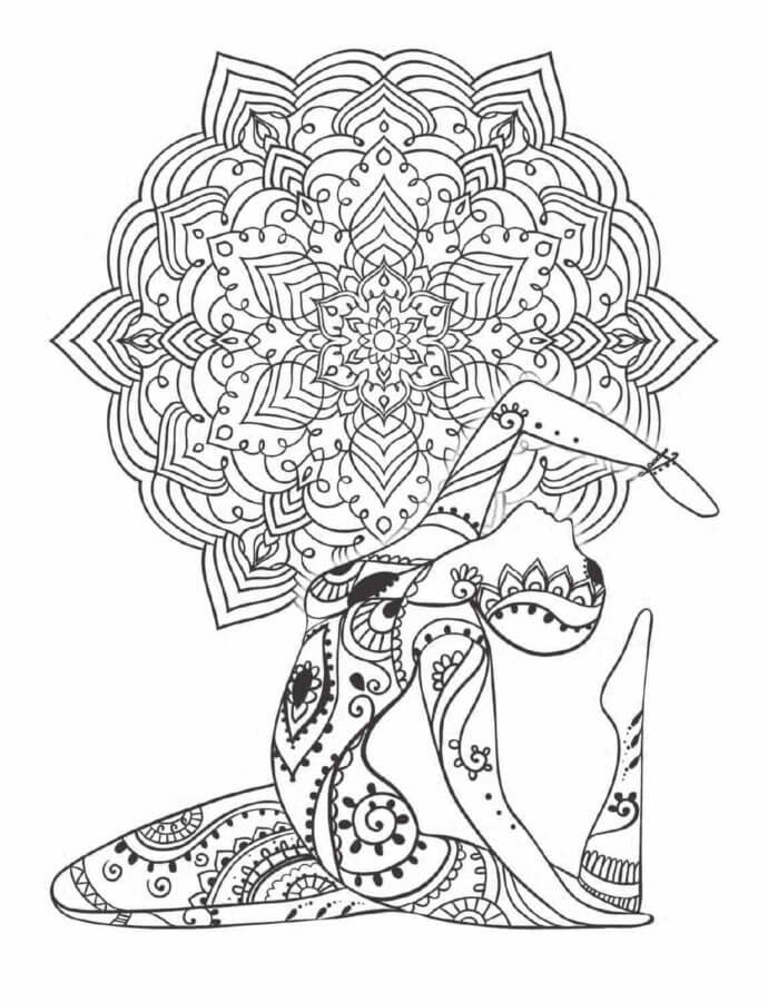 Ballerina Relaxing coloring page