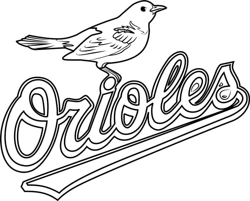 Baltimore Orioles Logo coloring page - Download, Print or Color