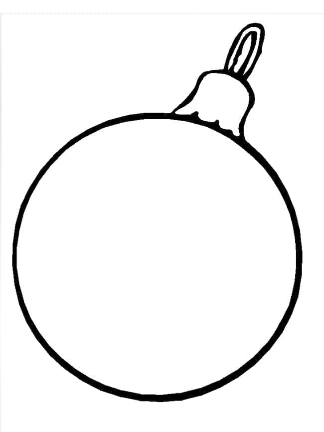 Christmas Angel Ornament Coloring Page