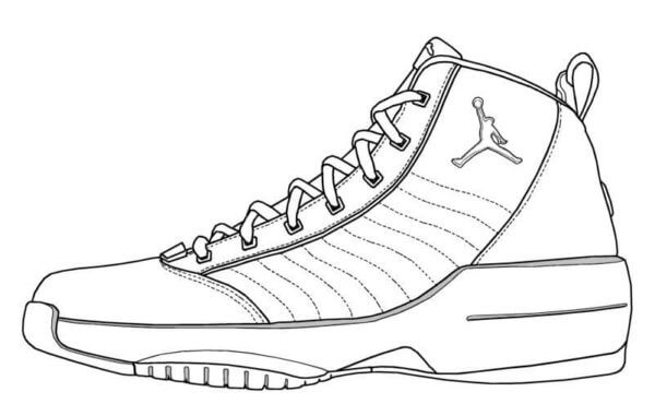 Basketball Players Prefer Nike Shoes coloring page