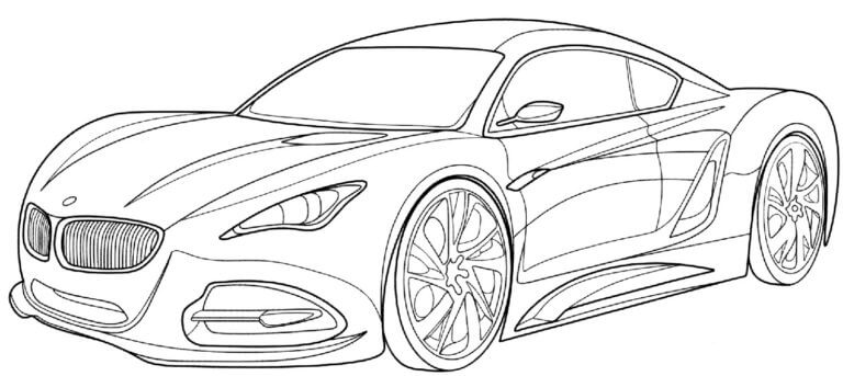 BMW In A Sports Body coloring page - Download, Print or Color Online ...