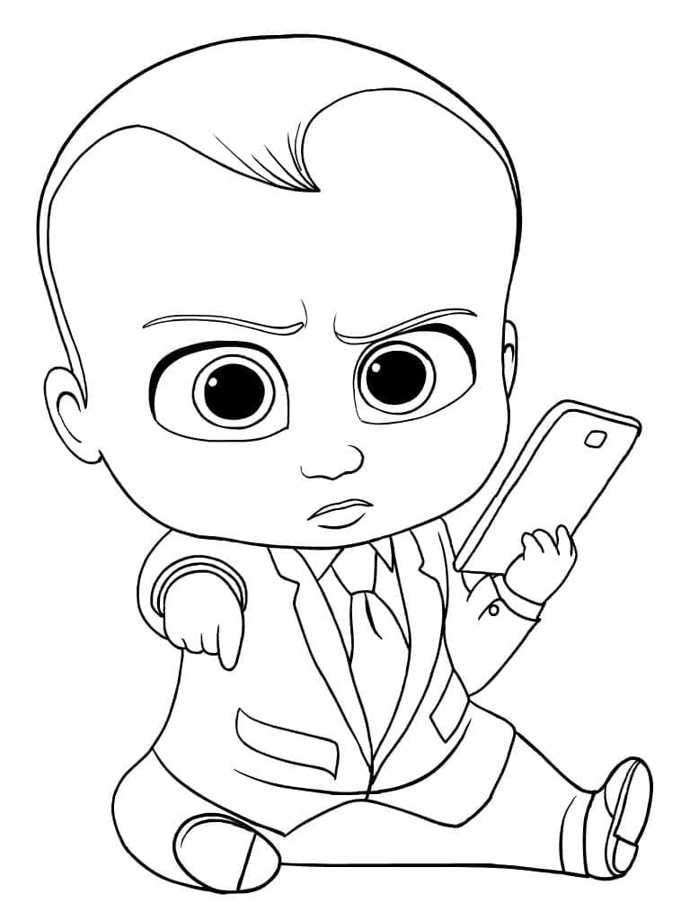 Boss Baby Printable coloring page