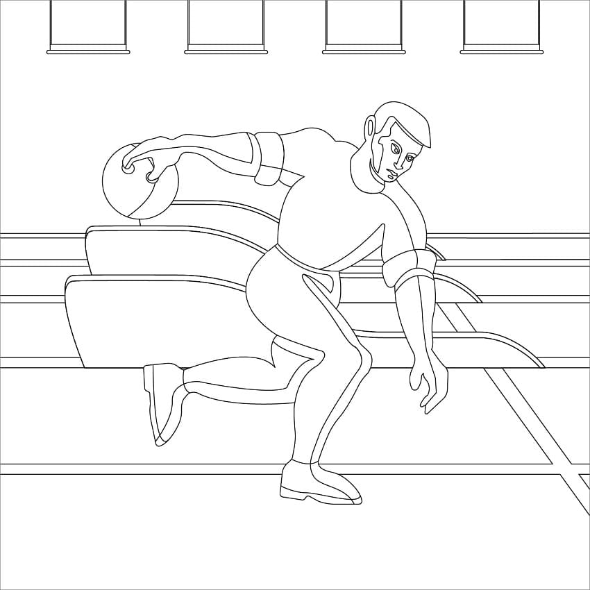 Bowling For Kids coloring page