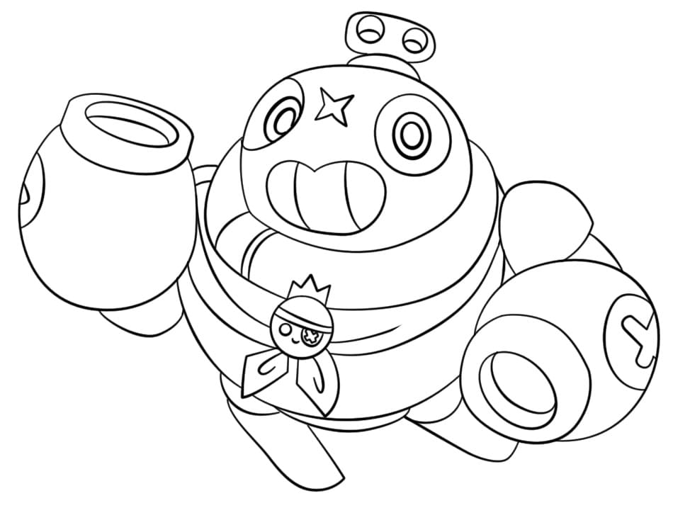 Brawl Stars Tick coloring page - Download, Print or Color Online for Free