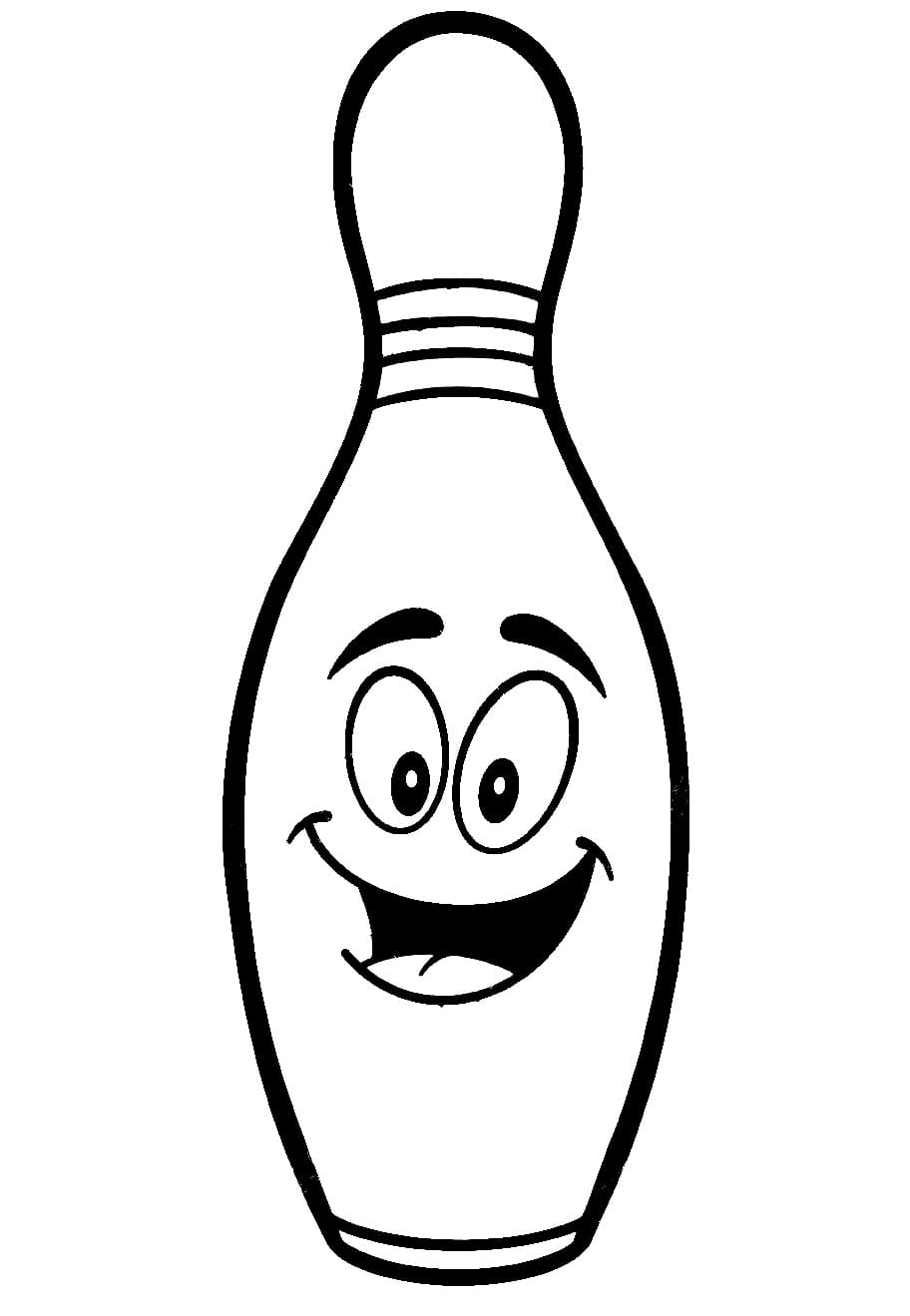 Cartoon Bowling Pin coloring page - Download, Print or Color Online for ...