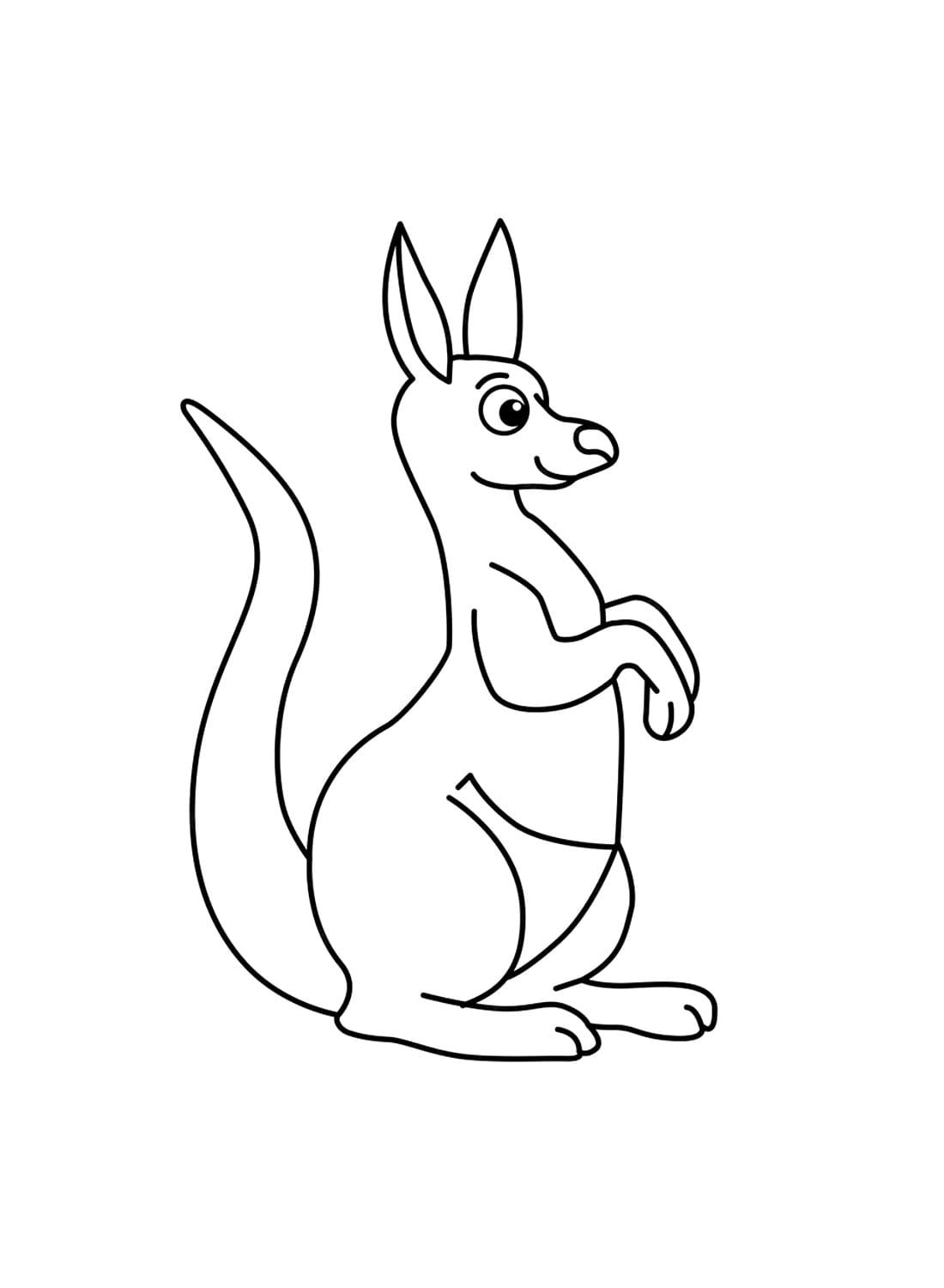 Cartoon Kangaroo coloring page - Download, Print or Color Online for Free